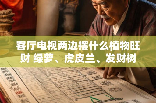 客厅电视两边摆什么植物旺财 绿萝、虎皮兰、发财树