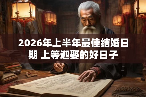 2026年上半年最佳结婚日期 上等迎娶的好日子 2026年上半年最佳结婚日期 上等迎娶的好日子
