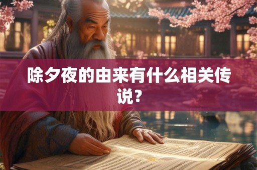 除夕夜的由来有什么相关传说？