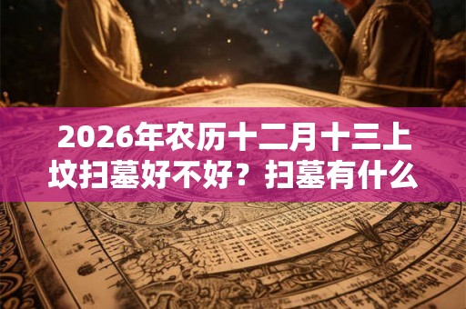 2026年农历十二月十三上坟扫墓好不好？扫墓有什么讲究？