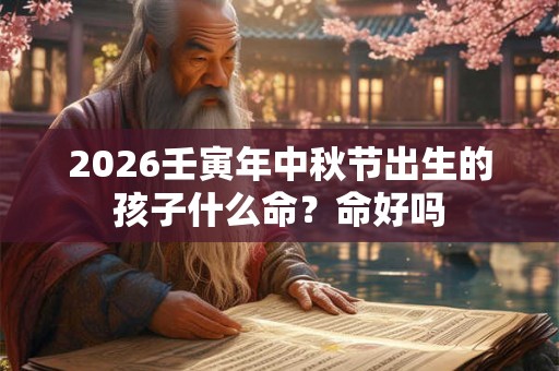 2026壬寅年中秋节出生的孩子什么命？命好吗