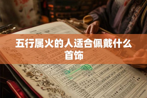五行属火的人适合佩戴什么首饰