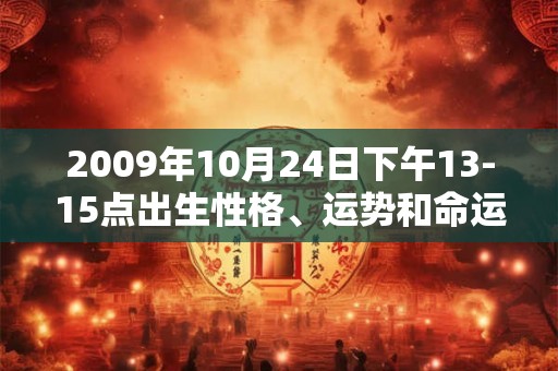 2009年10月24日下午13-15点出生性格、运势和命运