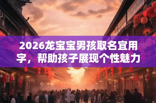 2026龙宝宝男孩取名宜用字，帮助孩子展现个性魅力和自信