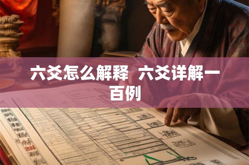 六爻怎么解释  六爻详解一百例