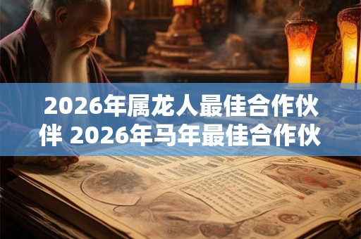 2026年属龙人最佳合作伙伴 2026年马年最佳合作伙伴是谁