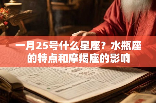 一月25号什么星座?水瓶座的特点和摩羯座的影响 一月25号什么星座?水瓶座的特点和摩羯座的影响