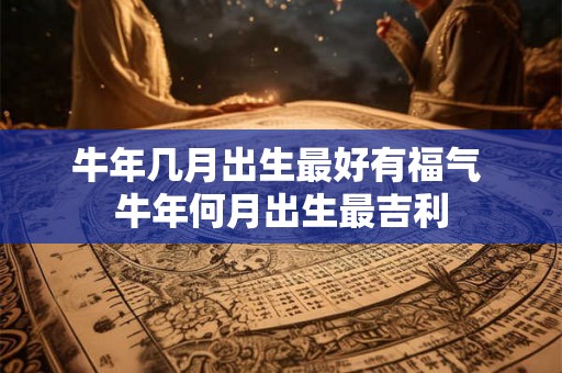牛年几月出生最好有福气 牛年何月出生最吉利