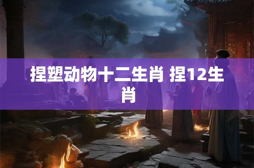 捏塑动物十二生肖 捏12生肖