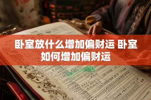 卧室放什么增加偏财运 卧室如何增加偏财运 卧室放什么增加偏财运 卧室如何增加偏财运