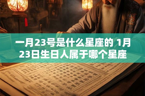 一月23号是什么星座的 1月23日生日人属于哪个星座