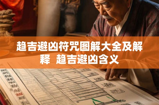 趋吉避凶符咒图解大全及解释  趋吉避凶含义