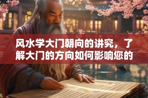 风水学大门朝向的讲究，了解大门的方向如何影响您的运势