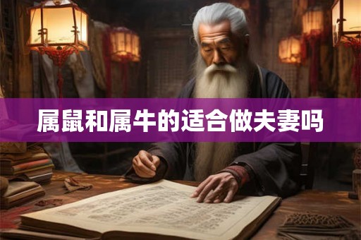属鼠和属牛的适合做夫妻吗