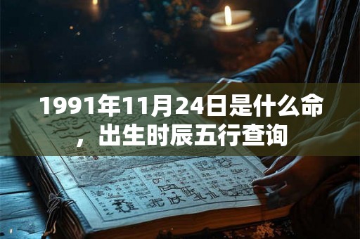 1991年11月24日是什么命，出生时辰五行查询