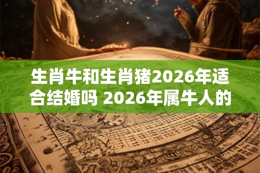 生肖牛和生肖猪2026年适合结婚吗 2026年属牛人的结婚吉日