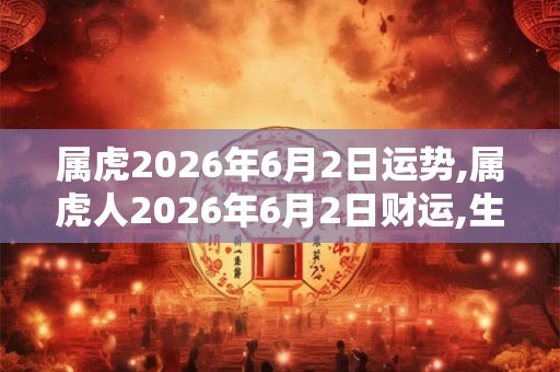 属虎2026年6月2日运势,属虎人2026年6月2日财运,生肖虎2026年6月2日运势