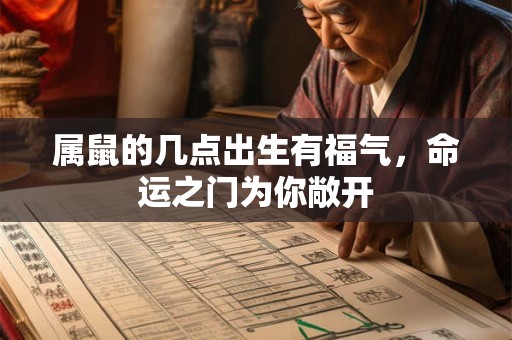 属鼠的几点出生有福气,命运之门为你敞开 属鼠的几点出生有福气,命运之门为你敞开