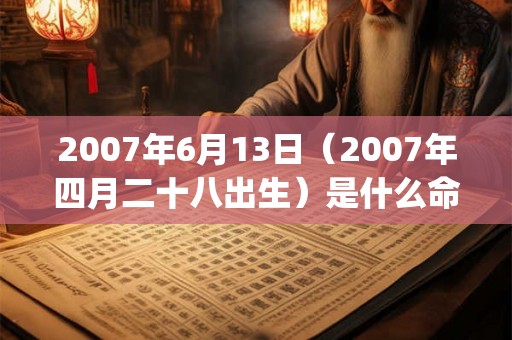 2007年6月13日(2007年四月二十八出生)是什么命_命运如何 2007年6月13日(2007年四月二十八出生)是什么命_命运如何