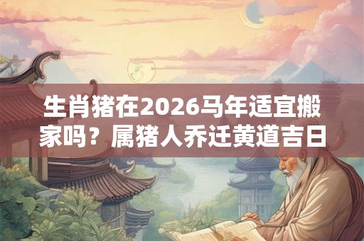 生肖猪在2026马年适宜搬家吗？属猪人乔迁黄道吉日