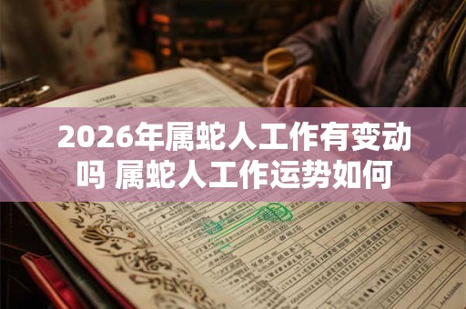 2026年属蛇人工作有变动吗 属蛇人工作运势如何 2026年属蛇人工作有变动吗 属蛇人工作运势如何
