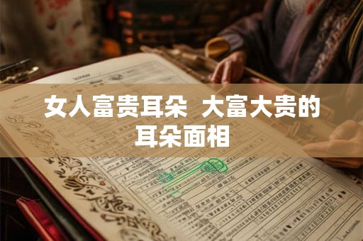 女人富贵耳朵 大富大贵的耳朵面相 女人富贵耳朵 大富大贵的耳朵面相