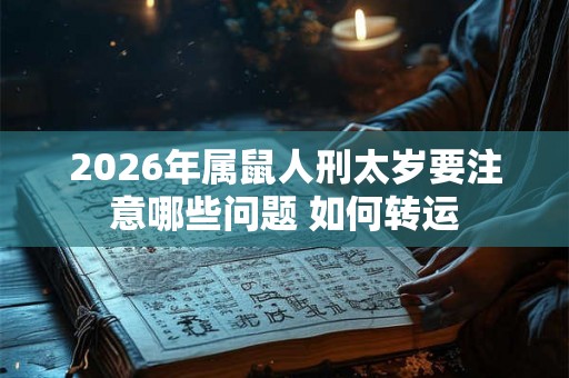 2026年属鼠人刑太岁要注意哪些问题 如何转运 2026年属鼠人刑太岁要注意哪些问题 如何转运