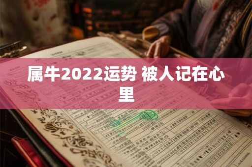 属牛2022运势 被人记在心里