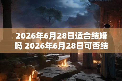 2026年6月28日适合结婚吗 2026年6月28日可否结婚
