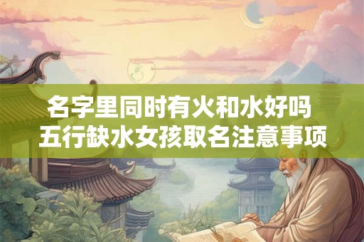 名字里同时有火和水好吗 五行缺水女孩取名注意事项
