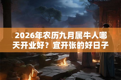 2026年农历九月属牛人哪天开业好？宜开张的好日子