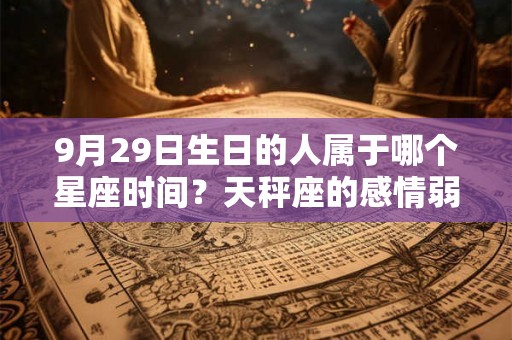 9月29日生日的人属于哪个星座时间？天秤座的感情弱点