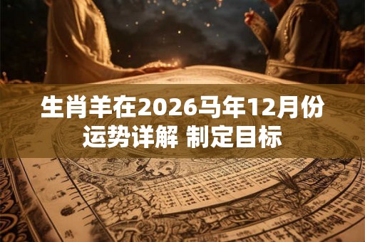 生肖羊在2026马年12月份运势详解 制定目标
