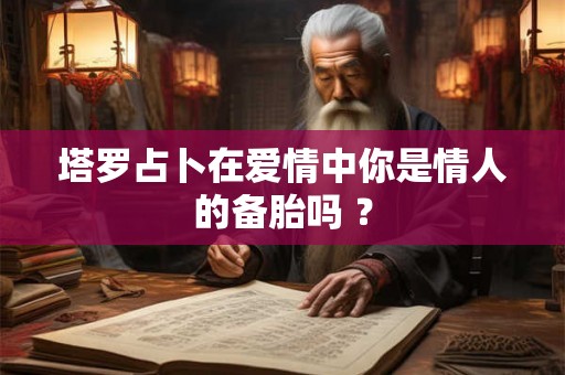 塔罗占卜在爱情中你是情人的备胎吗 ? 塔罗占卜在爱情中你是情人的备胎吗 ?