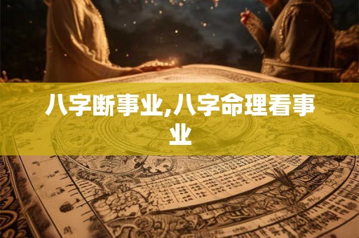 八字断事业,八字命理看事业