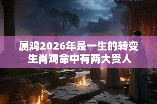 属鸡2026年是一生的转变 生肖鸡命中有两大贵人