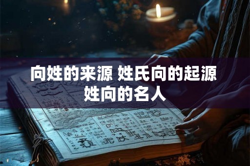 向姓的来源 姓氏向的起源 姓向的名人