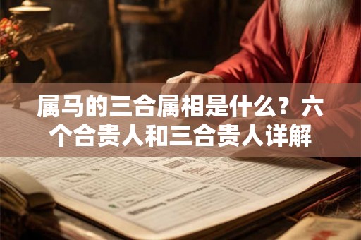 属马的三合属相是什么？六个合贵人和三合贵人详解