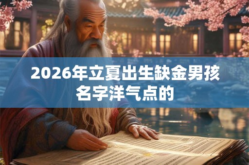 2026年立夏出生缺金男孩名字洋气点的 2026年立夏出生缺金男孩名字洋气点的
