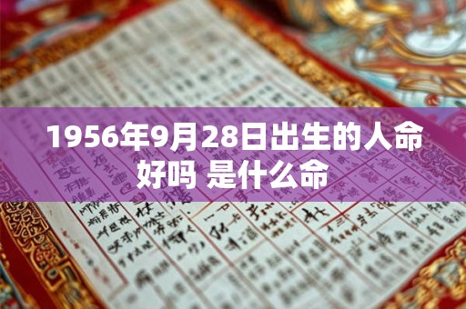 1956年9月28日出生的人命好吗 是什么命