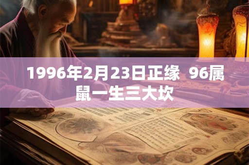 1996年2月23日正缘  96属鼠一生三大坎