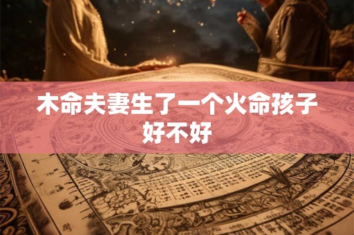 木命夫妻生了一个火命孩子好不好 木命夫妻生了一个火命孩子好不好