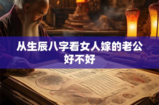 从生辰八字看女人嫁的老公好不好