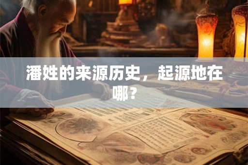 潘姓的来源历史，起源地在哪？