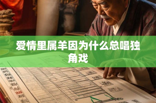 爱情里属羊因为什么总唱独角戏