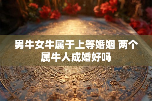 男牛女牛属于上等婚姻 两个属牛人成婚好吗
