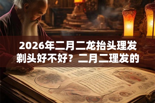 2026年二月二龙抬头理发剃头好不好？二月二理发的寓意？