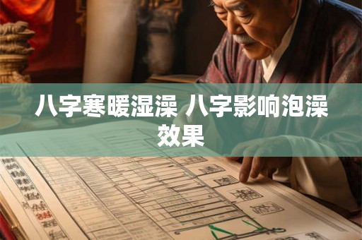 八字寒暖湿澡 八字影响泡澡效果