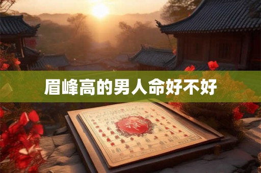眉峰高的男人命好不好