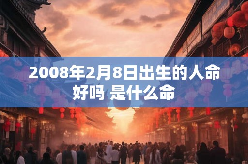 2008年2月8日出生的人命好吗 是什么命